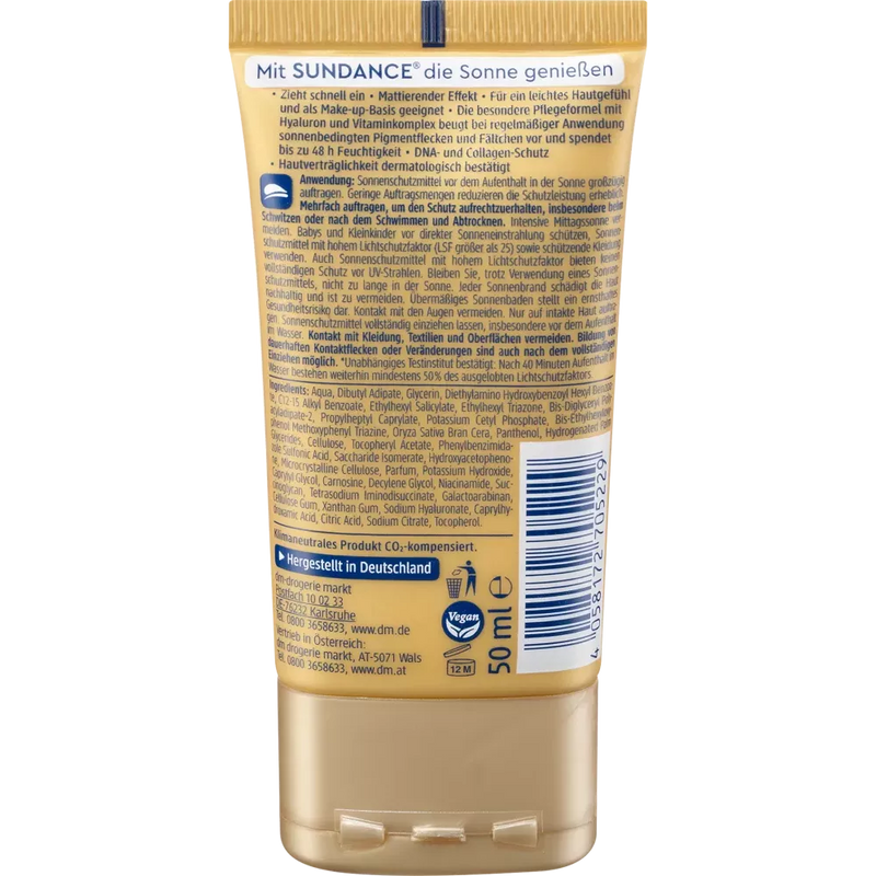 SUNDANCE Sun Fluid Face Anti Age, SPF 50, 50 ml