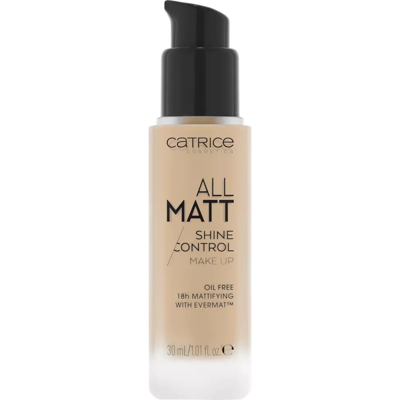 Catrice Foundation All Matt Shine Control 020 Neutral Nude Beige, 30 ml