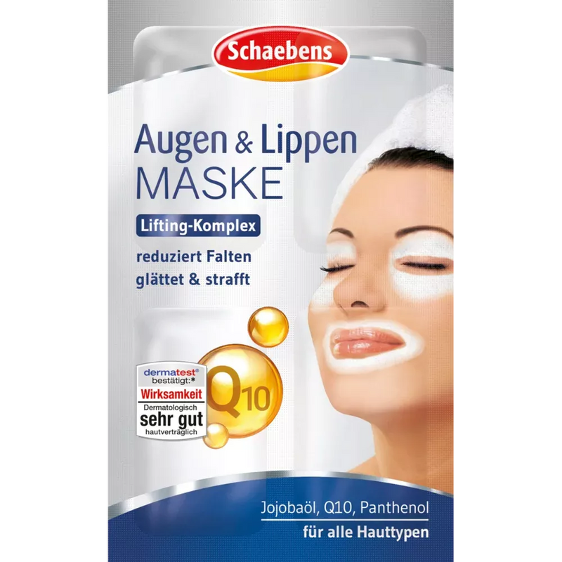 Schaebens Masker Ogen & Lippen Zakje van 12, 60 ml