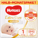 Huggies Luiers Newborn maat 1, 2-5kg, halve maand doos, 84stuks