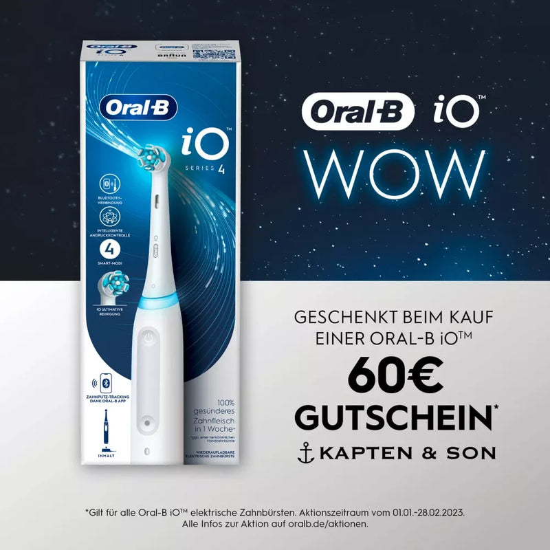 Oral-B Elektrische tandenborstel iO Series 4 Quite Wit, 1 stuk