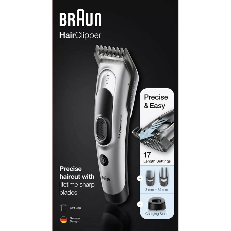 Braun Hair Trimmer, HairClipper HC5090, 1 stuk