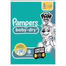 Pampers Luiers Baby Dry maat 5 (11-16 kg) Limited Edition Paw Patrol, maandelijkse doos, 186 stuks.