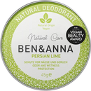 BEN&amp;ANNA Deo Crème Déodorant Lime de Perse, 45 g