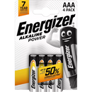 Energizer Batterijen Power Micro AAA Alkali-Mangaan, 4 stuks.