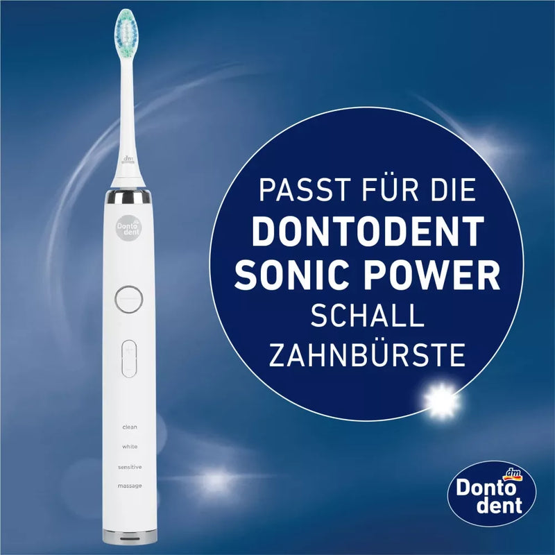 Dontodent Universele opzetborstels Sonic Pro Clean, 2 stuks.