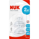 Nuk Siliconen ventielspeen, vanaf 6 maanden, 2 stuks.