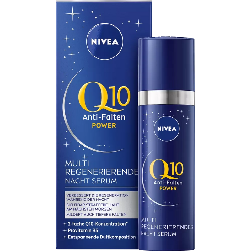 NIVEA Serum Nacht Q10 Multi Regenererend, 30 ml