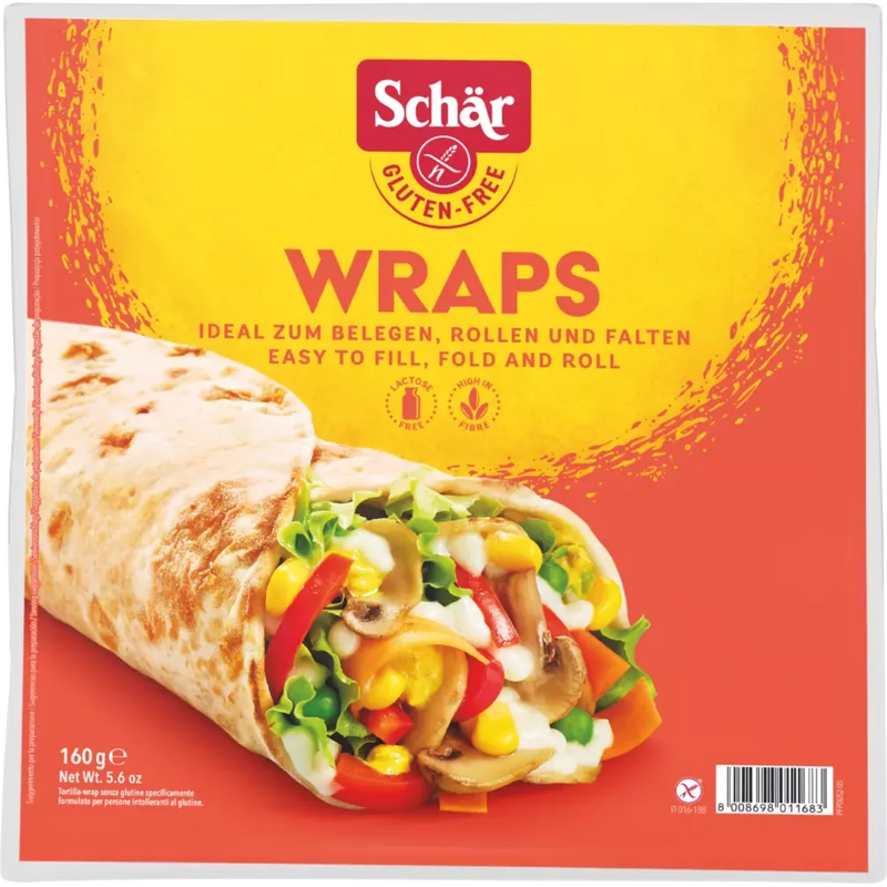 Schär Wraps, glutenvrij (2 stuks), 160 g