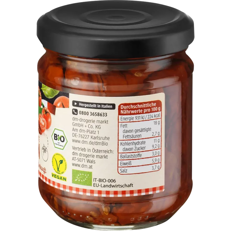 dmBio Tomaten, zongedroogd, ingemaakt in olie, 180 g