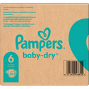 Pampers Luiers Baby-Dry maat 6 Extra Large, 13-18 kg, maandbox, 124 stuks