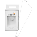 Collier ebelin pendentif signe infini argent 925, 1 pièce