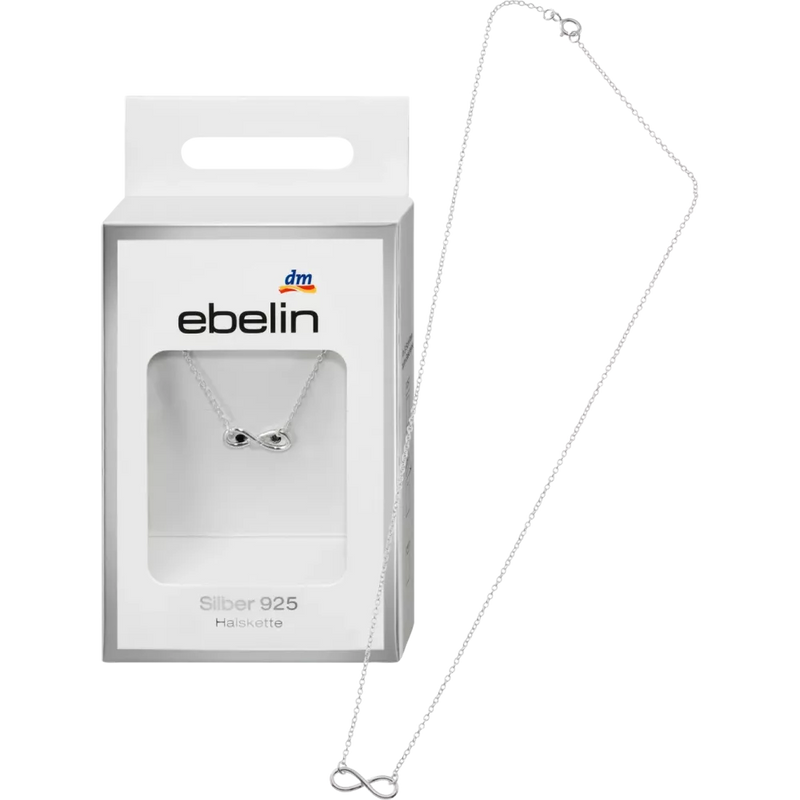 ebelin Halsketting oneindigheidsteken hanger 925 zilver, 1 stuk