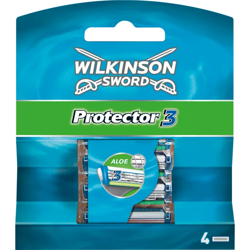 Wilkinson Scheermesjes, Protector 3, 4 stuks.