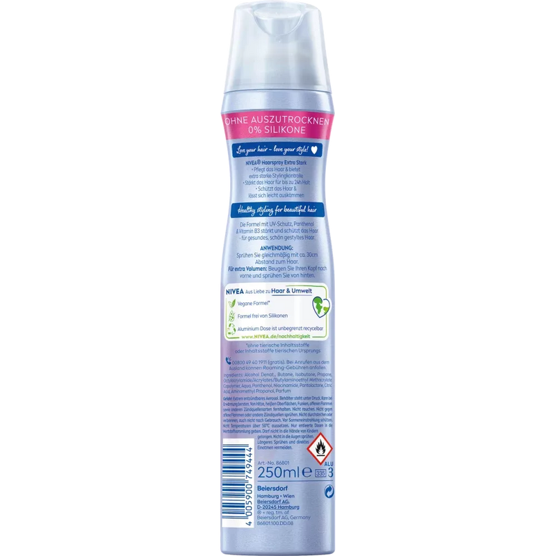 NIVEA Haarlak Extra Sterk, 250 ml