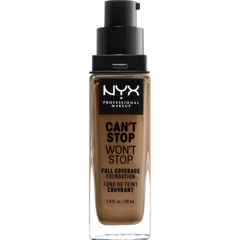 NYX PROFESSIONAL MAKEUP Foundation Can't Stop Won't Stop 24-Hour Mahogany 16, 30 ml