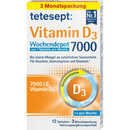 tetesept Vitamine D3 7.000 Wekelijkse Depot Tabletten 12 stuks, 6 g