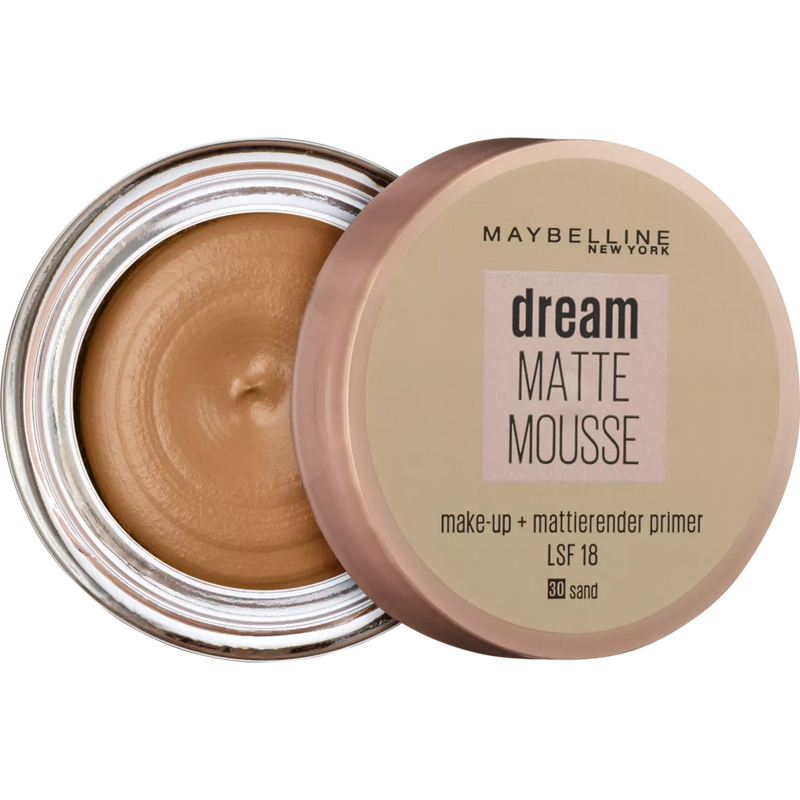 Maybelline New York Make-up Dream Matte Mousse 30 zand, SPF 18, 18 ml