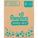 Couches Pampers Baby Dry taille 4 Maxi (9-14 kg), boîte mensuelle, 204 pièces.