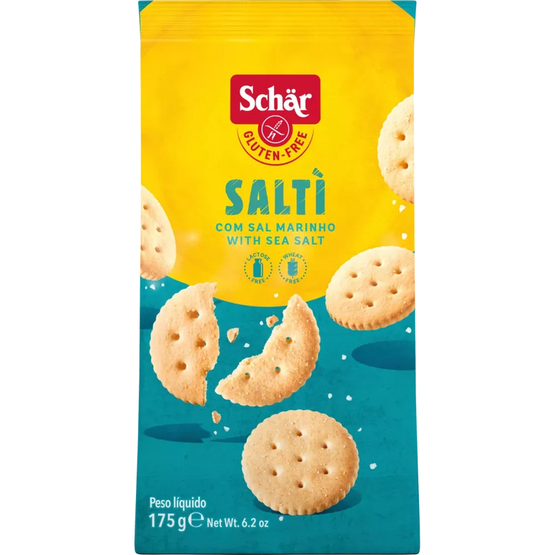 Schär Cracker, Salti Cracker met zeezout, 175 g
