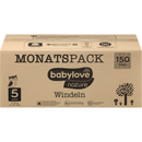 babylove Couches Nature taille 5, Junior, 10-16 kg, paquet mensuel, 150 pcs.