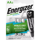 Energizer Oplaadbare batterijen Mignon AA 2300 mAh, 2 stuks.