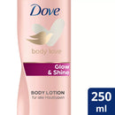 Lotion pour le corps Dove Glow &amp; Shine, 250 ml