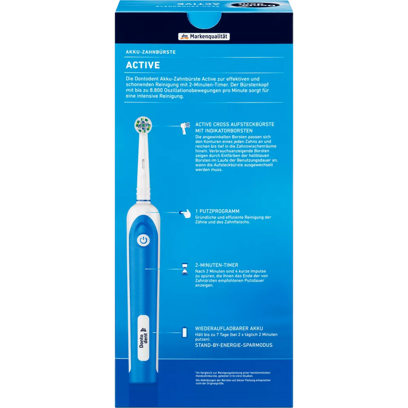 Dontodent Elektrische tandenborstel Active, 1 stuk