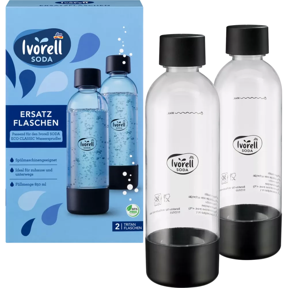 Bouteilles Ivorell Sodastream en duo pack a 850ml (2 pièces)
