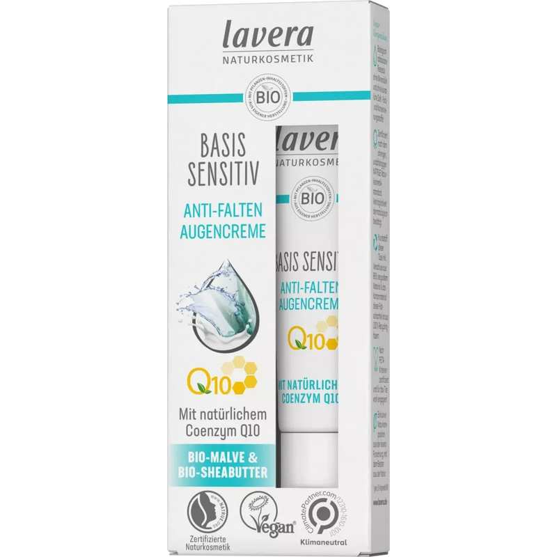 lavera Anti rimpel oogcrème Q10 Basis Sensitive, 15 ml