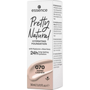 essence cosmetics Make-up Pretty Fond de teint hydratant naturel Warm Cashew 070, 30 ml