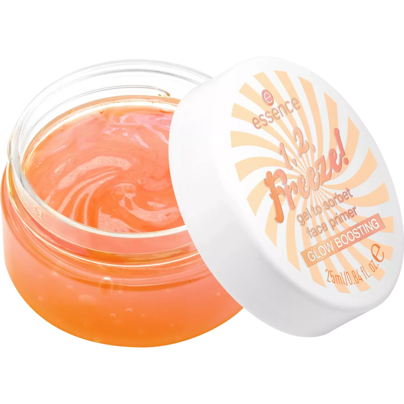 essence Primer 1, 2, Freeze! Glow Boosting, 25 ml