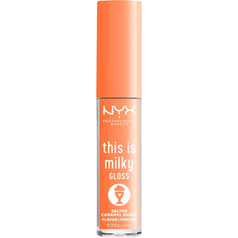 NYX PROFESSIONAL MAKEUP Lip Gloss This Is Milky Gloss 18 Salted Caramel Shake, 4 ml