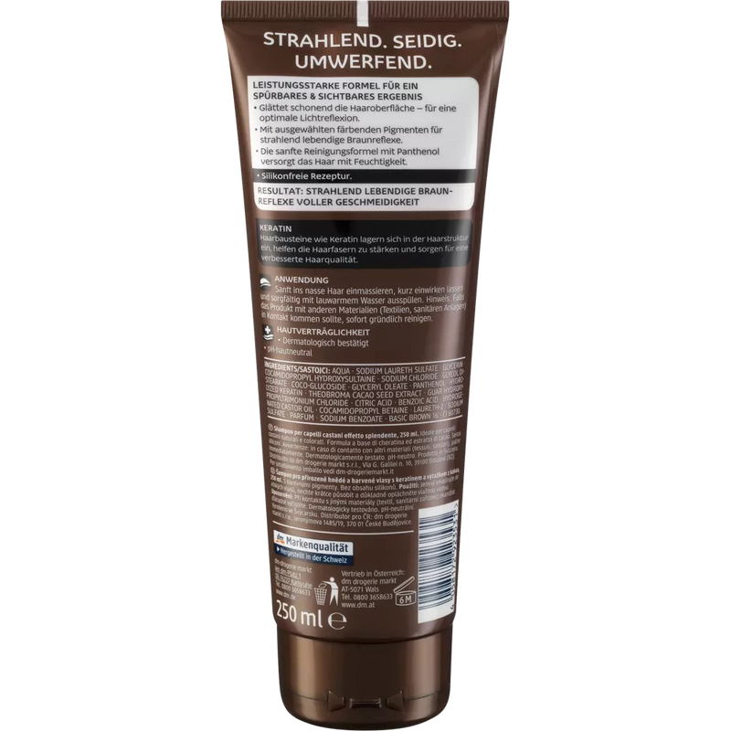 Balea Professional Shampoo glanzend bruin, 250 ml