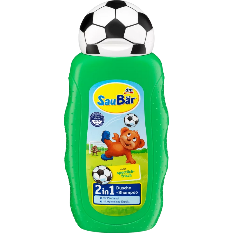 SauBär Douche & Shampoo 2in1 Voetbal, 250 ml
