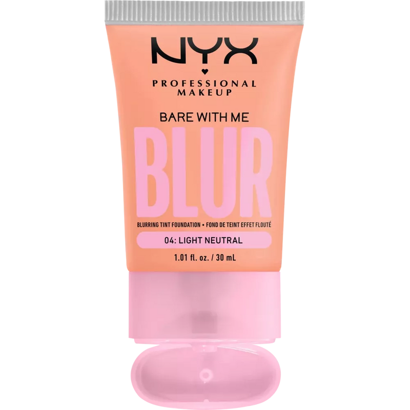 NYX PROFESSIONAL MAKEUP Foundation Bare With Me Blur Tint Light 04 Neutral, 30 ml