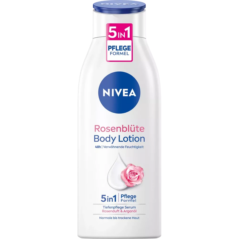 NIVEA Body Lotion Rozenbloesem 5in1 verzorgingsformule, 0,4 l