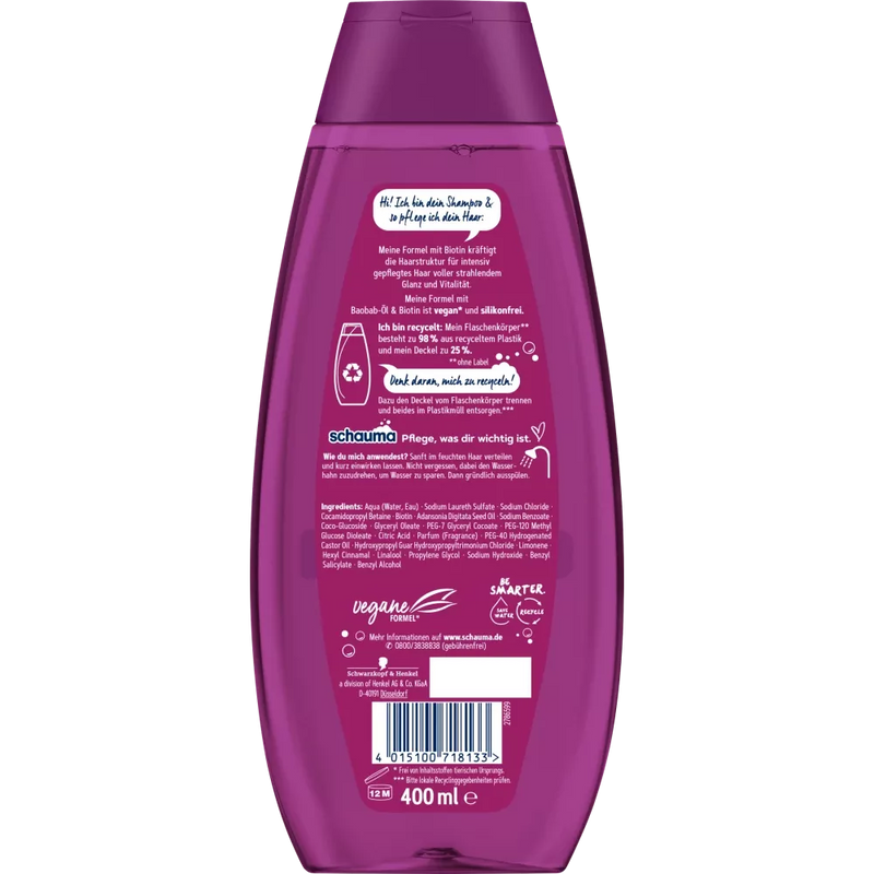 Schwarzkopf Schauma Shampoo Power & Vitality, 400 ml