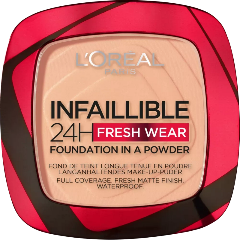 L'ORÉAL PARIS   Make-up poeder Infaillible 24H Fresh Wear 245 Golden Honey, 9 g