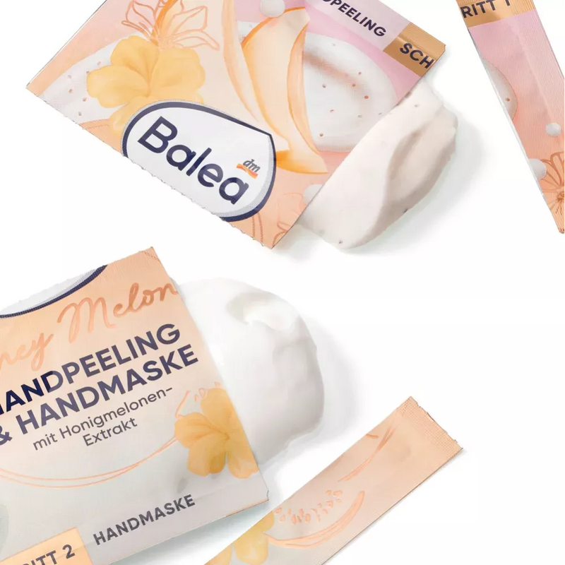 Balea 2in1 Hand Scrub & Masker Honing Meloen, 20 ml