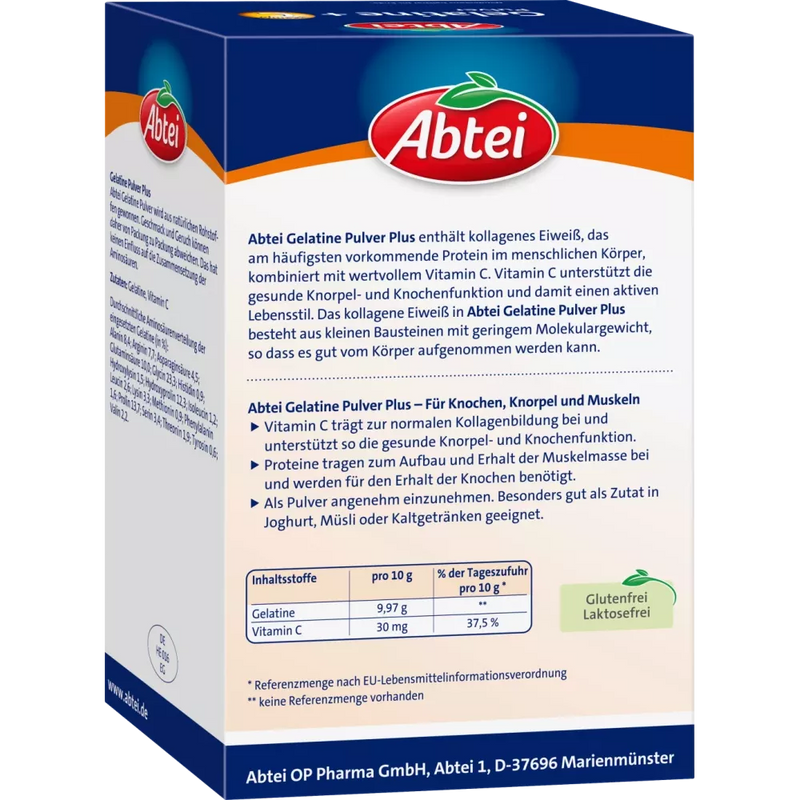 Abtei Gelatine Poeder + Vitamine C (40 porties), 400 g