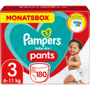 Pampers Diaper Pants Baby Dry, taille 3, midi, 6-11kg, paquet mensuel, 180 pièces