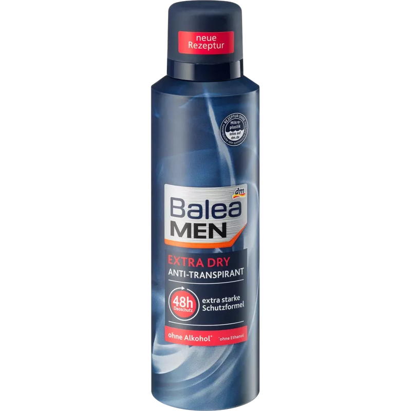 Balea MEN Deodorant Spray Antiperspirant Extra Droog, 200 ml