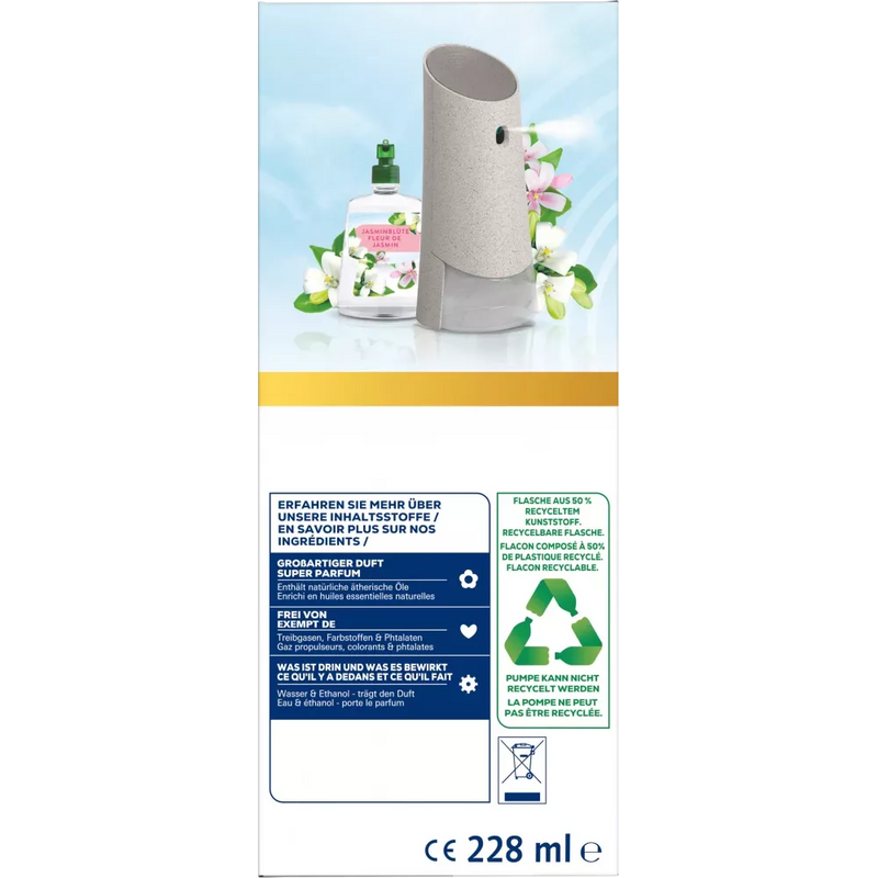 AirWick Luchtverfrisser Geurspray Active Fresh Jasmine Blossom Startset, 1 st