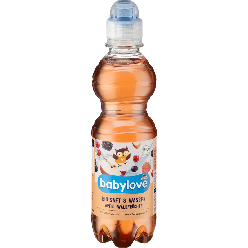 babylove Biologisch Sap & Water Appel-Bosvruchten, 330 ml