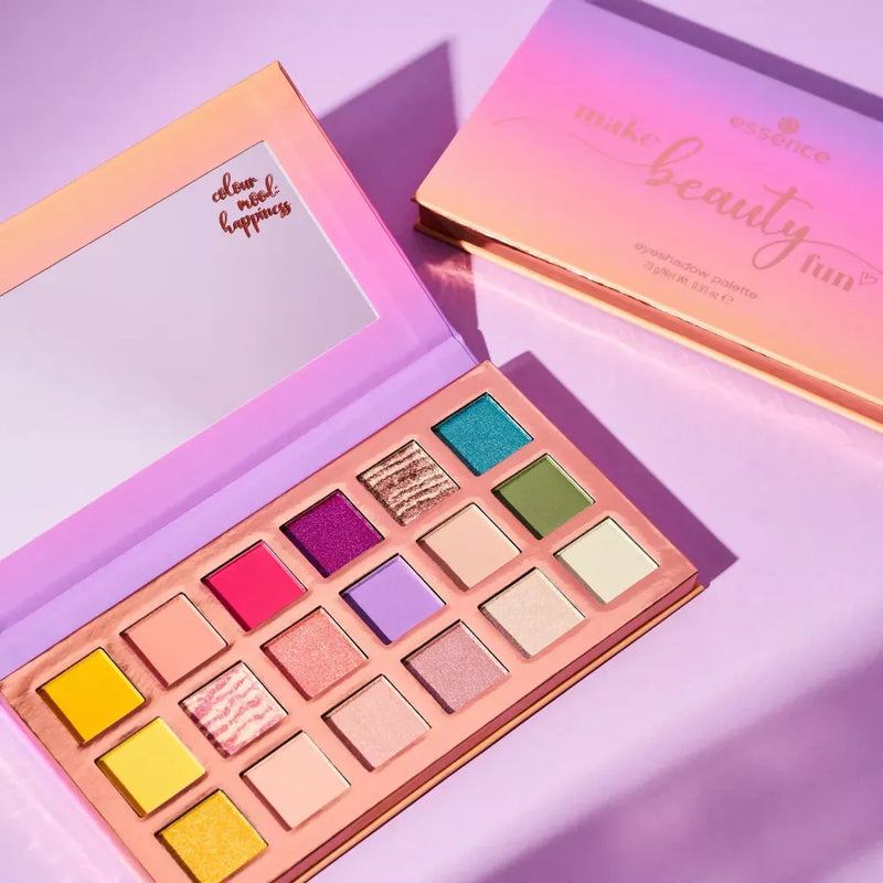 Palette de fards à paupières essence Make Beauty Fun 01 Color Mood: Happiness, 23 g