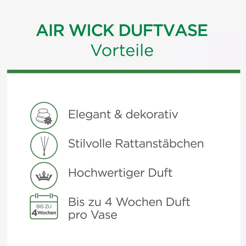 AirWick Aromavaasje met aromakralen Betoverde Tuin, 30 ml