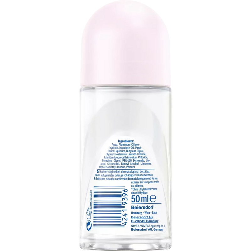 NIVEA Antitranspirant Deo Roll-on b&w helder, 50 ml