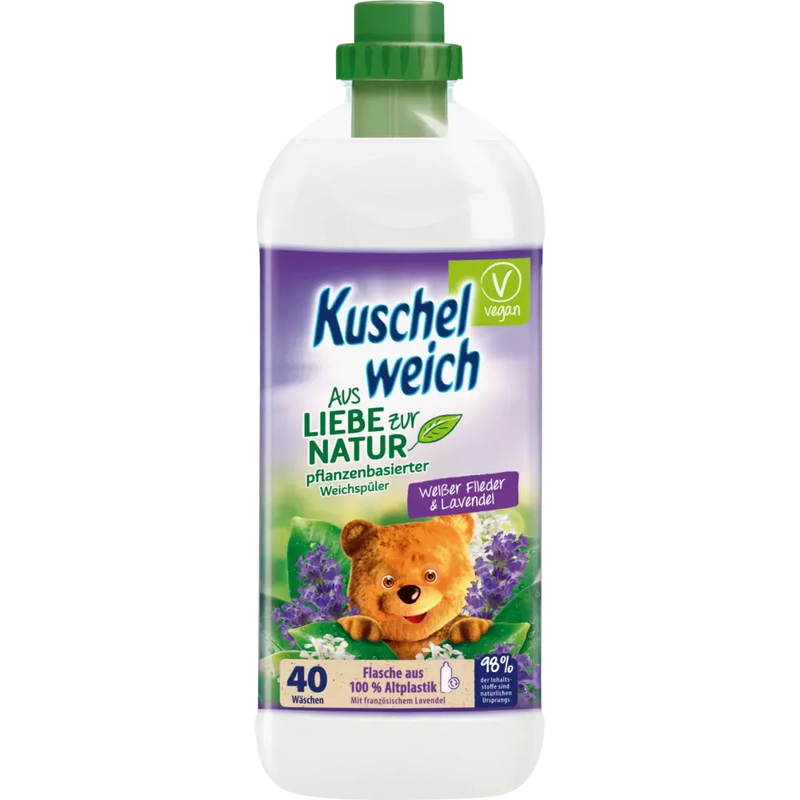 Kuschelweich Wasverzachter For the Love of Nature Witte Lila & Lavendel 40WL, 1 l