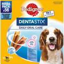 DentaStix Pedigree Chewy Dental Care pour chiens de taille moyenne, multipack (8 x 7 pièces), 1,44 kg